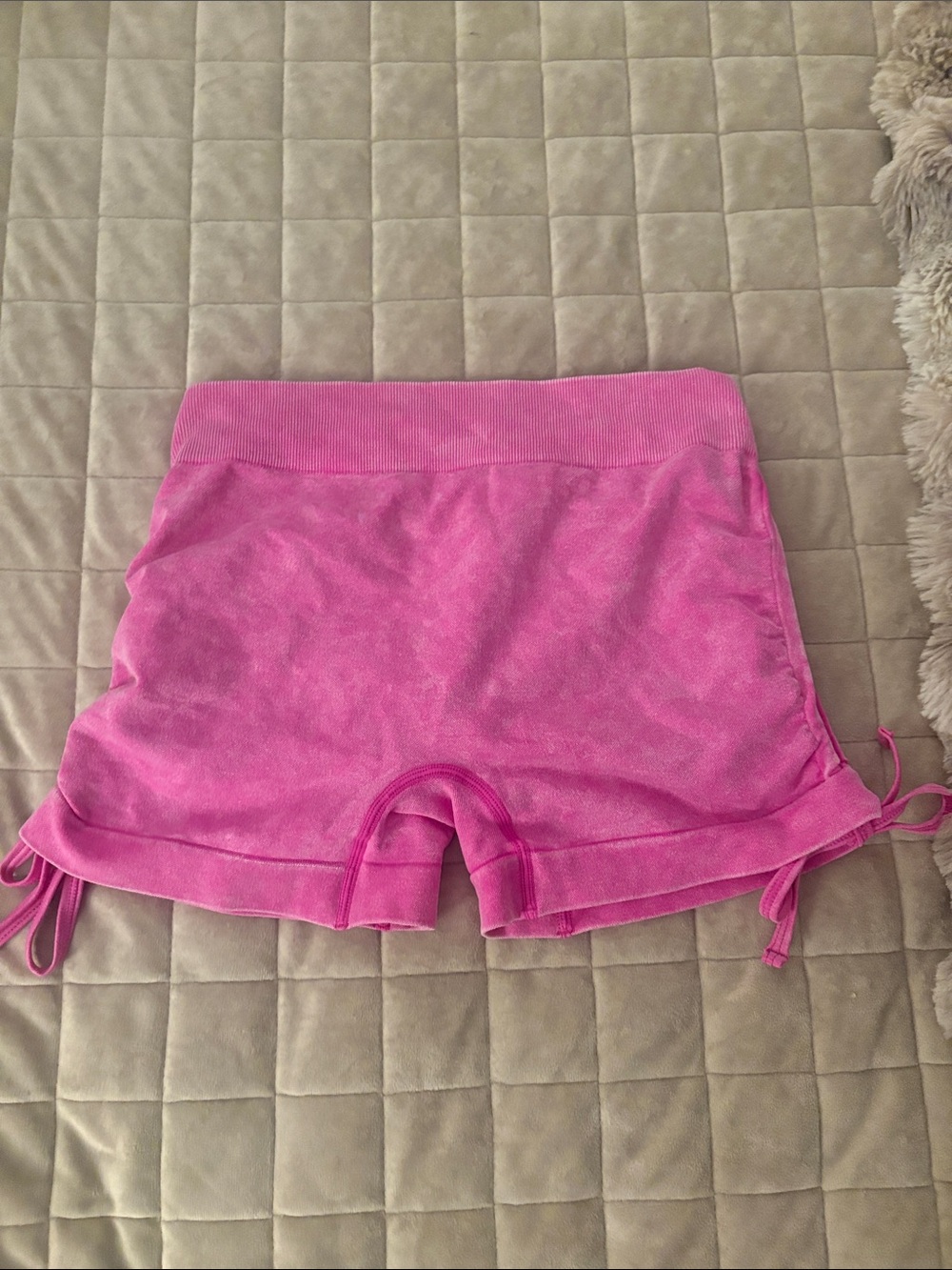 Women's Pink Terry Cloth Lounge Shorts